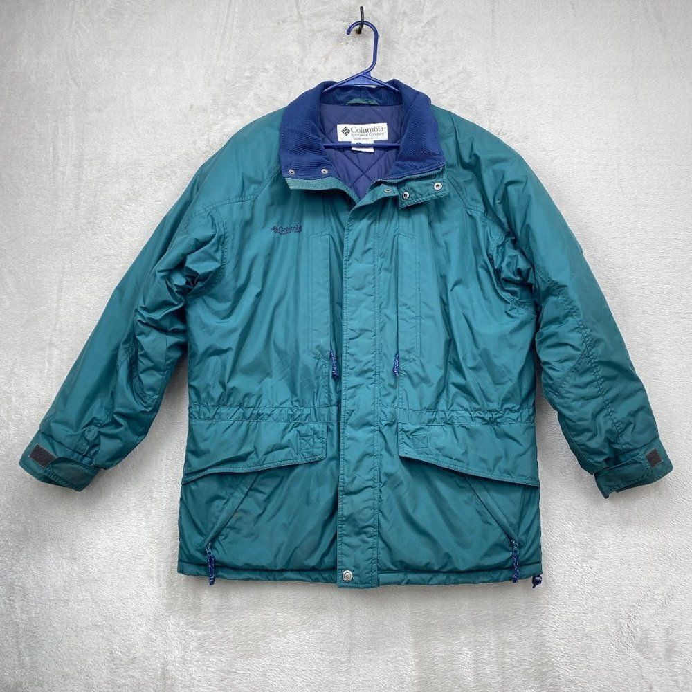 Vintage 90s Columbia Mens Fleece Lined Ski Parka Jacket Winter Coat Sz Large